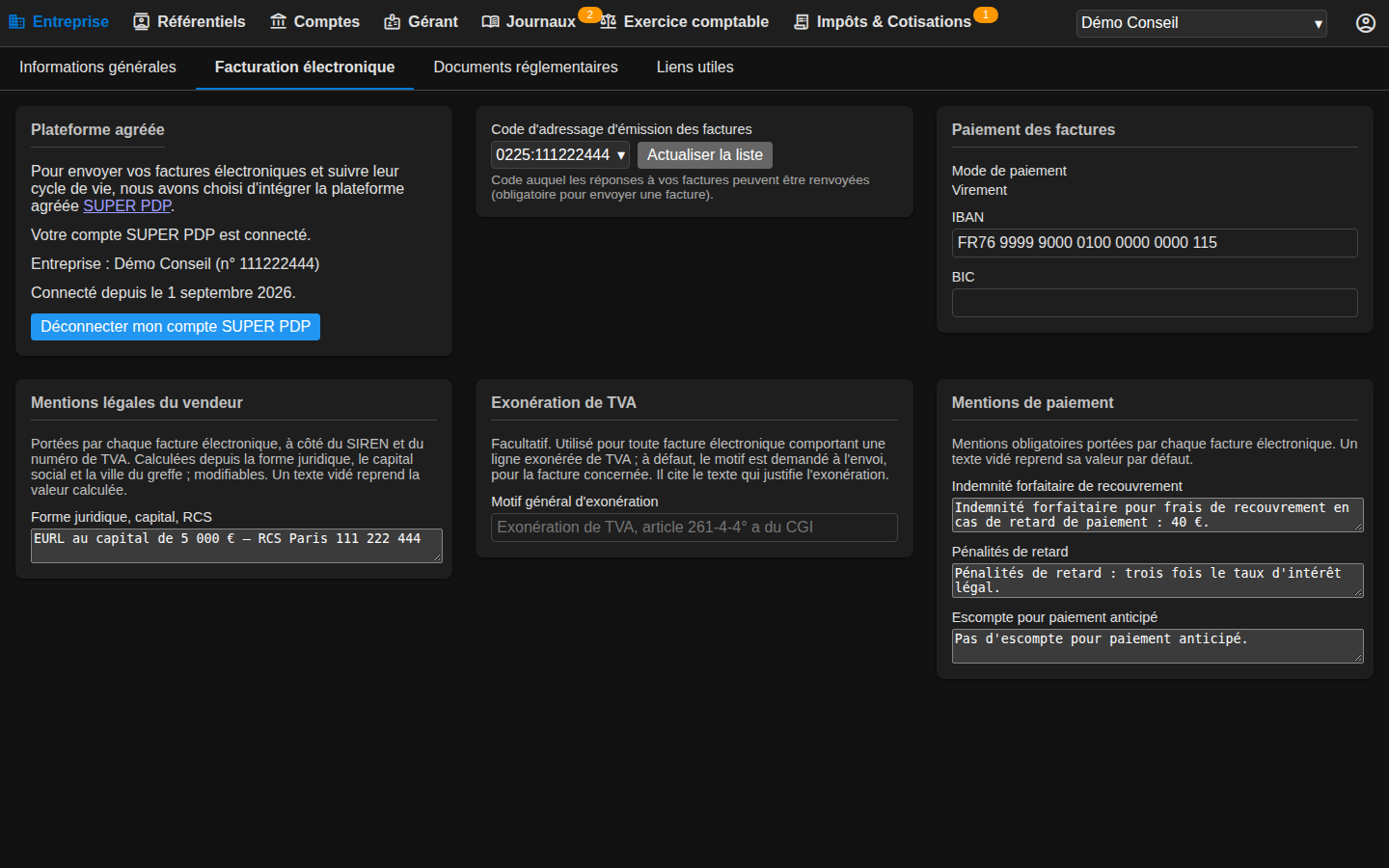 Connexion de votre compte de plateforme